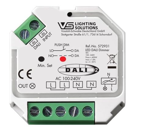 VOSSLOH-SCHWABE 572931 300W 100-240V DIMMER PHASE TO DALI LED DRIVER POWER SUPPLY